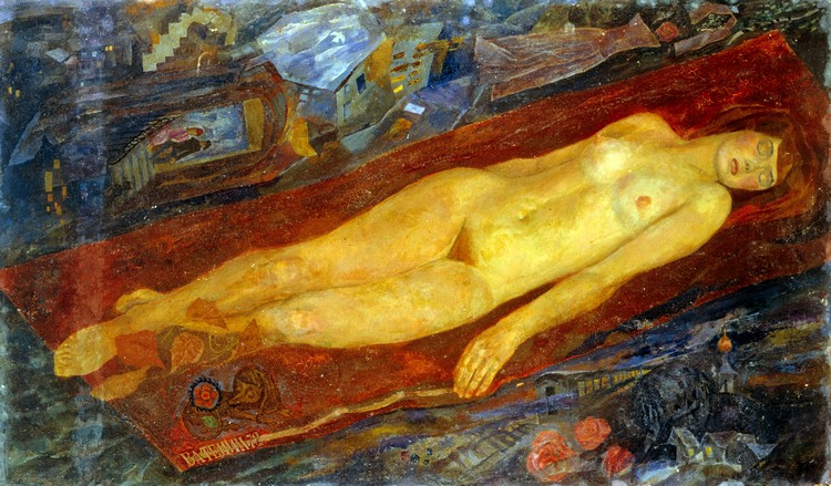 В.Ватенин. Сон (Невеста). 1972. Х. на к., темпера.jpg