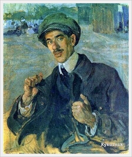 Делла-Вос-Кардовская Ольга Людвиговна (Россия, 1875-1952) «Портрет Корнея Чуковского» 1916.jpg
