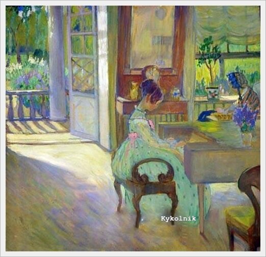 Делла-Вос-Кардовская Ольга Людвиговна (Россия, 1877-1952) «Весенняя песня».jpg