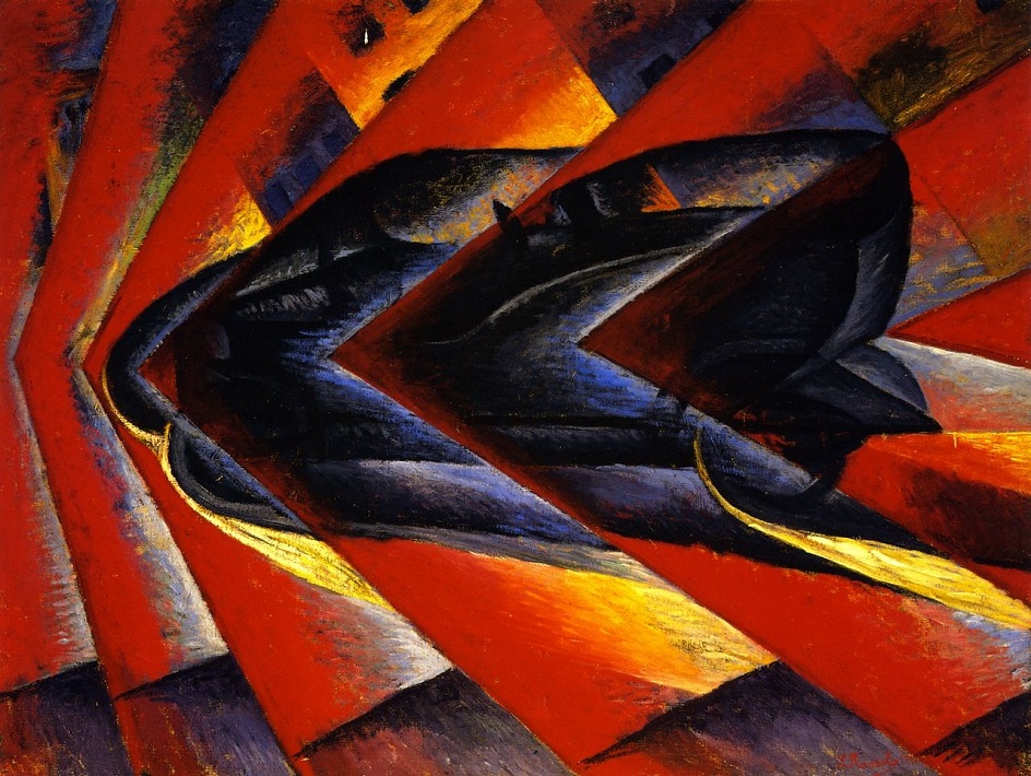 Статья 28 (2) Луиджи Руссоло. «Динамизм автомобиля», 1912-1913.jpg