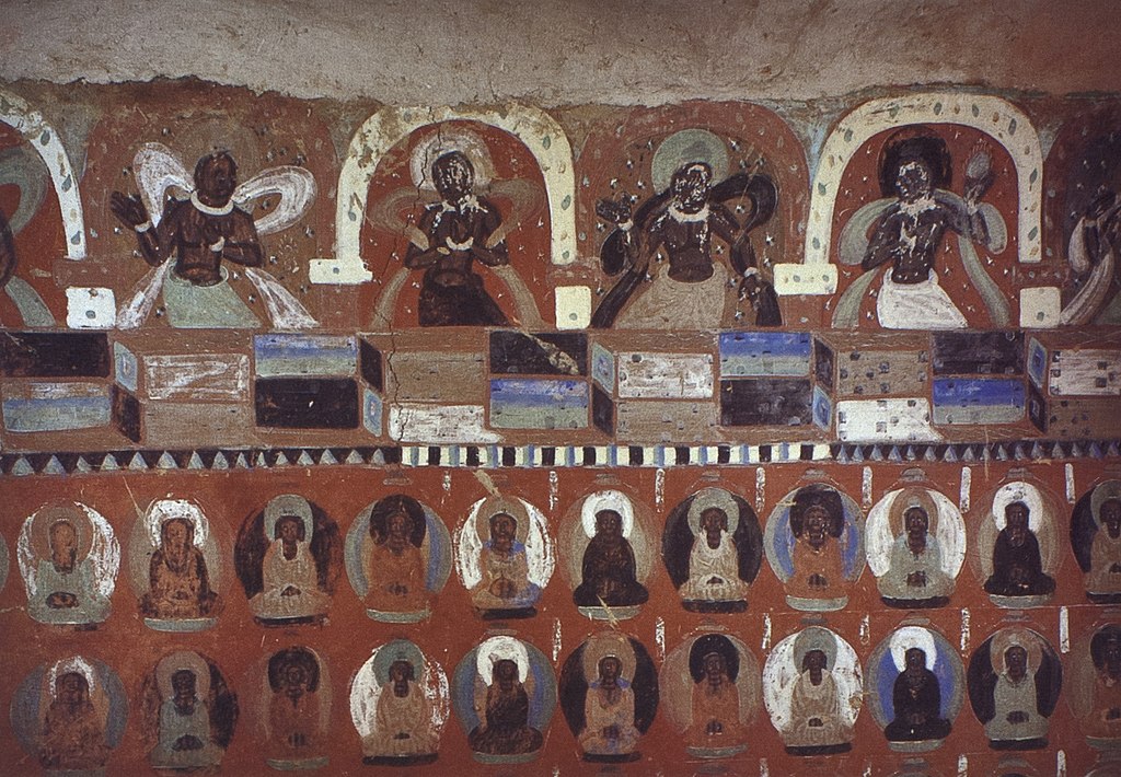 1024px-W1000BuddhaCaves_Cave_7_w_wall_(Northern_Wei).jpg