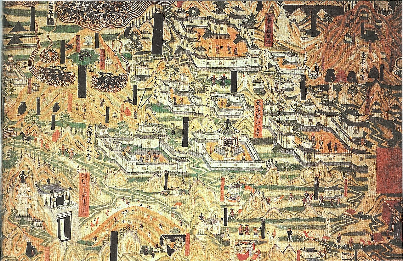 1280px-Mogao_Cave_61,_painting_of_Mount_Wutai_monasteries.jpg