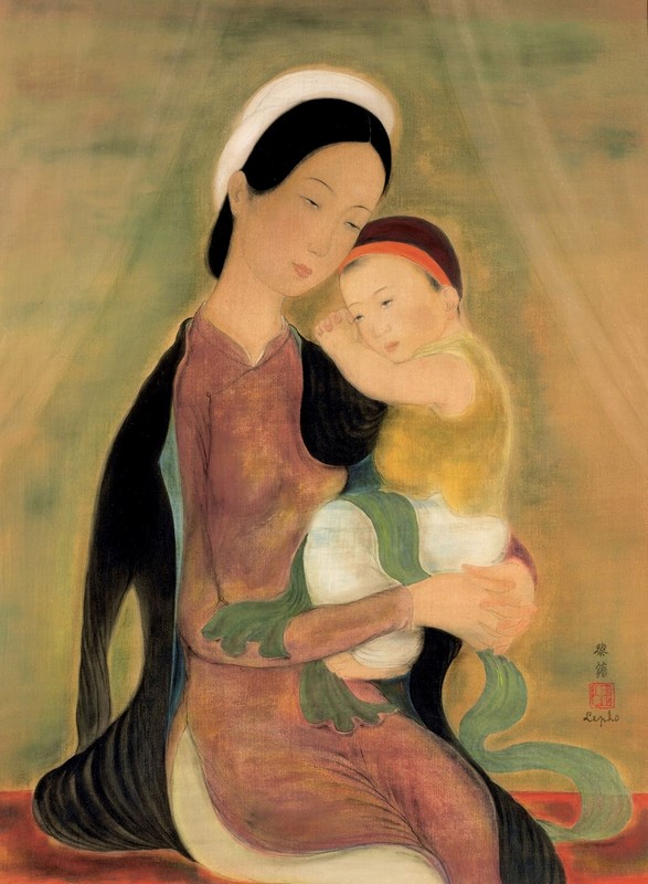 1937 (ок)_Материнство_62 х 46_шелк, тушь и гуашь_Частаное собрание.jpg