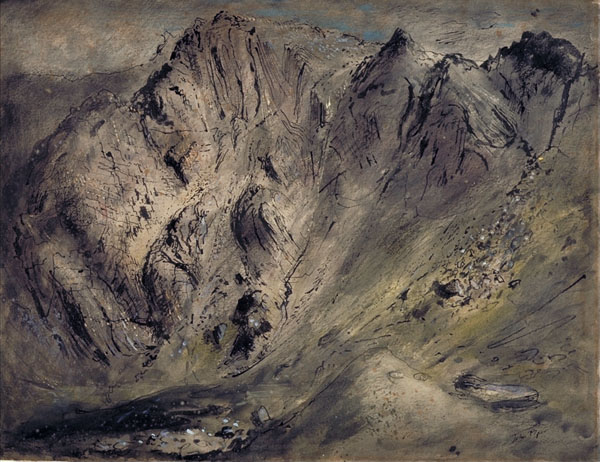 1947 Slopes of Glyder Fawr, Llyn Adwal, Caernarvonshire, Wales pen,.jpg