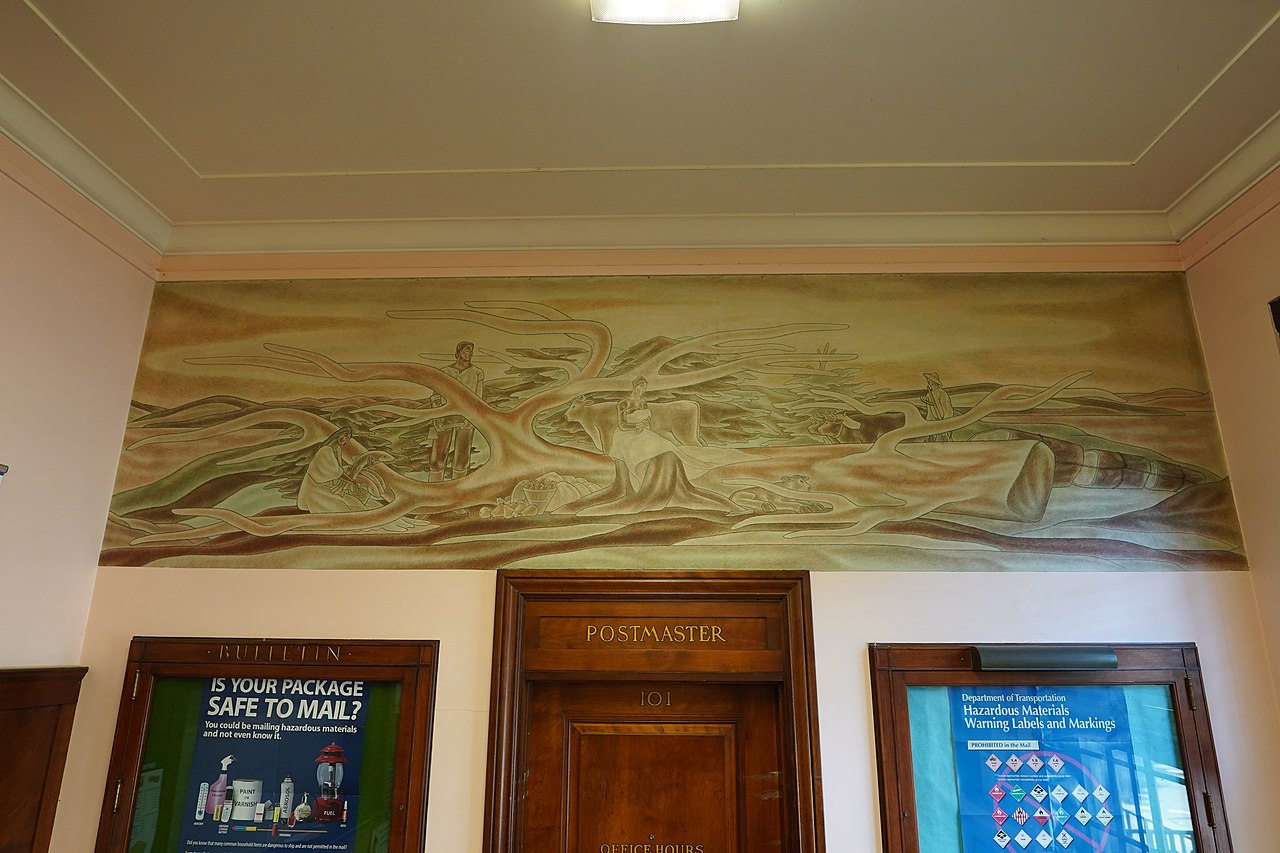 41 Douglas Nicholson1280px-Camas,_Washington,_post_office_mural,_August_2020.jpg
