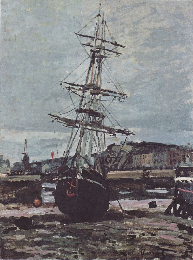 800px-Monet_-_Gestrandetes_Boot_in_Fécamp.jpeg