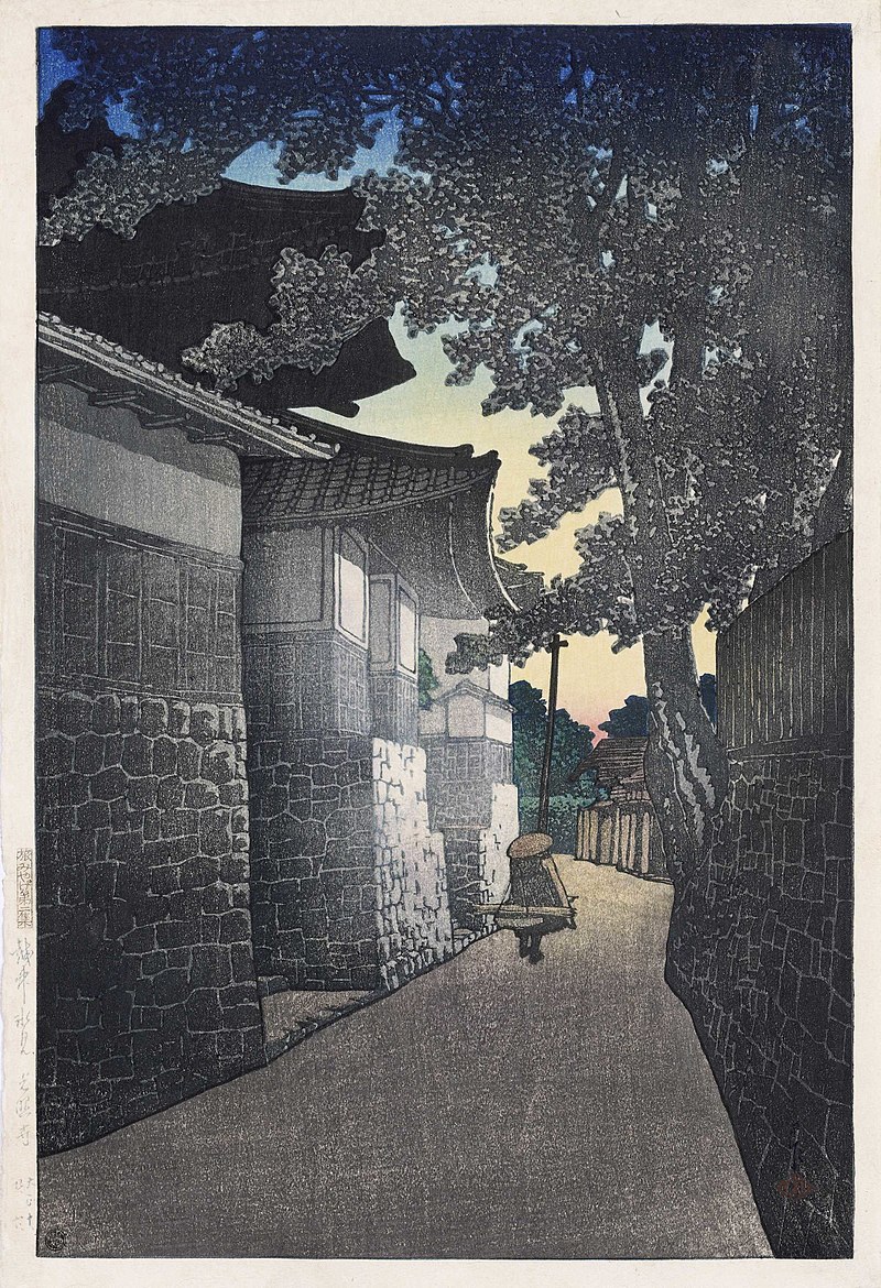 800px-Tabi_miyage_dai_nishū,_Etchū_Himi_Kōshō-ji_by_Kawase_Hasui.jpg