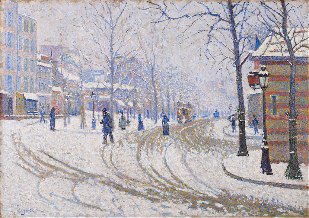 86 Paul_Signac_-_Snow,_Boulevard_de_Clichy,_Paris_-_Google_Art_Project.jpg