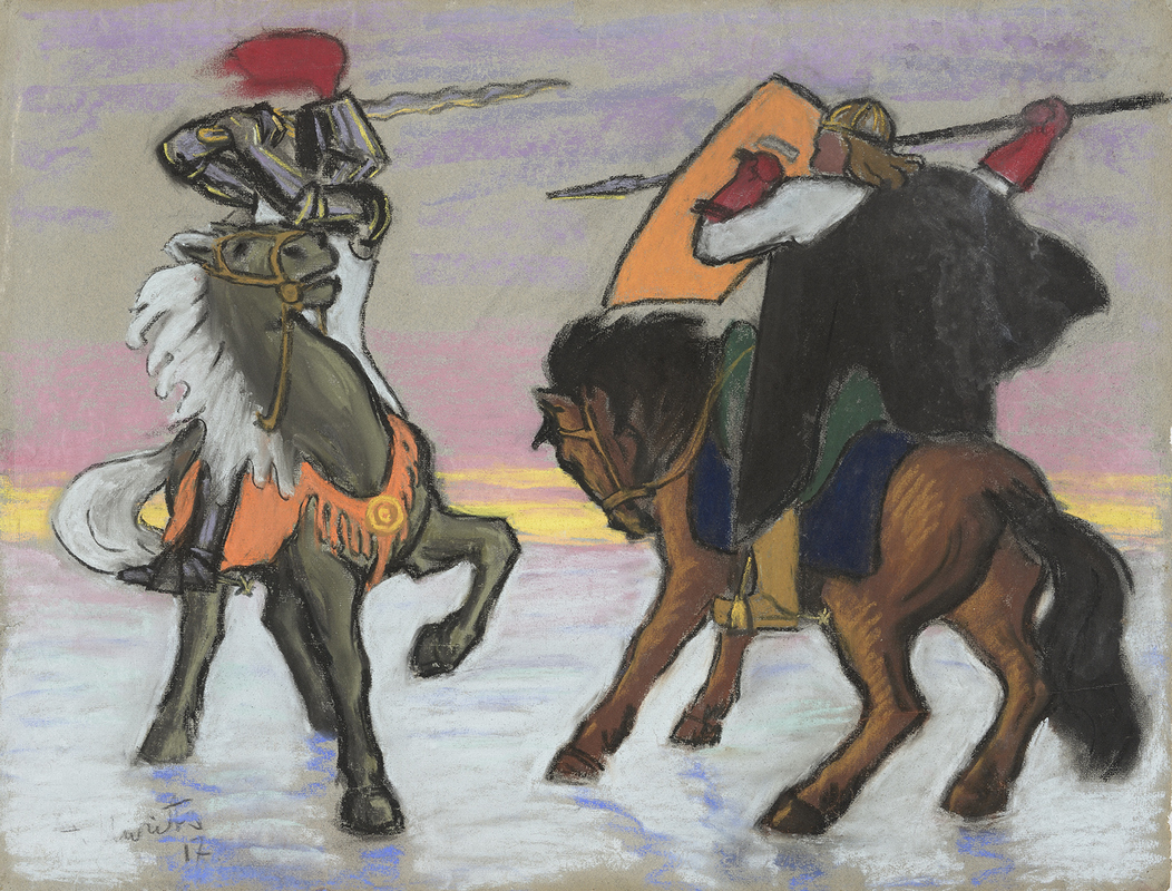 Aleksander_Uurits._Sõjamehed_ratsudelр._1917.jpg