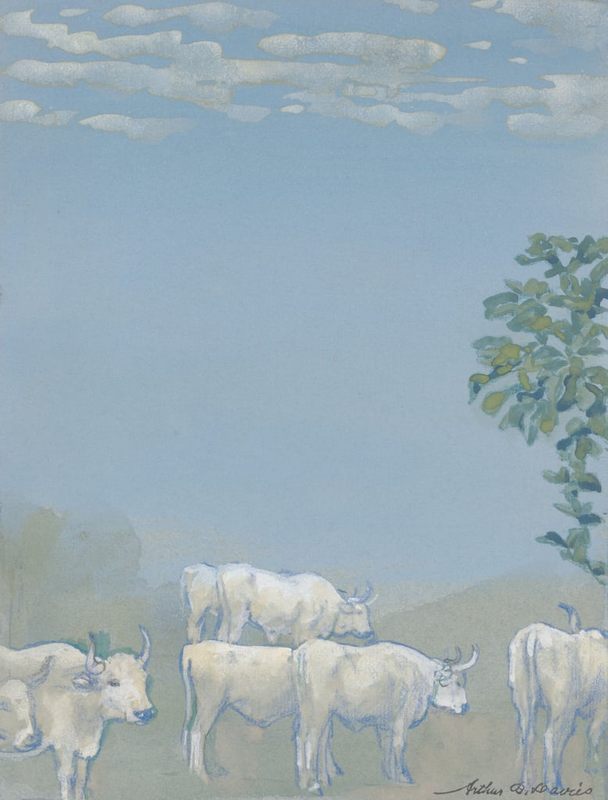 Arthur_Bowen_Davies_-_Landscape_with_Cows_-_(MeеisterDrucke-620269).jpg