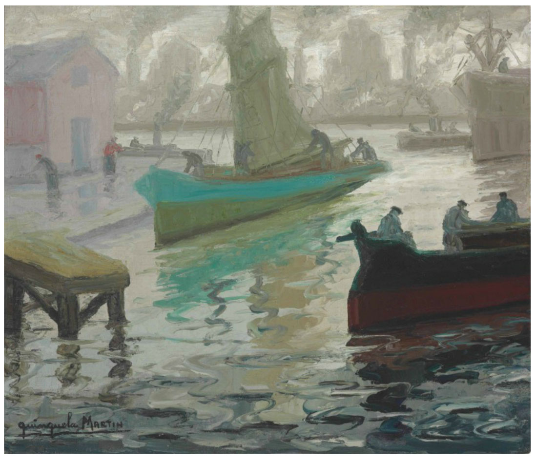 Benito Quinquela Martín (Argentinian 1890-1977). Día de niebla . 1958.jpg