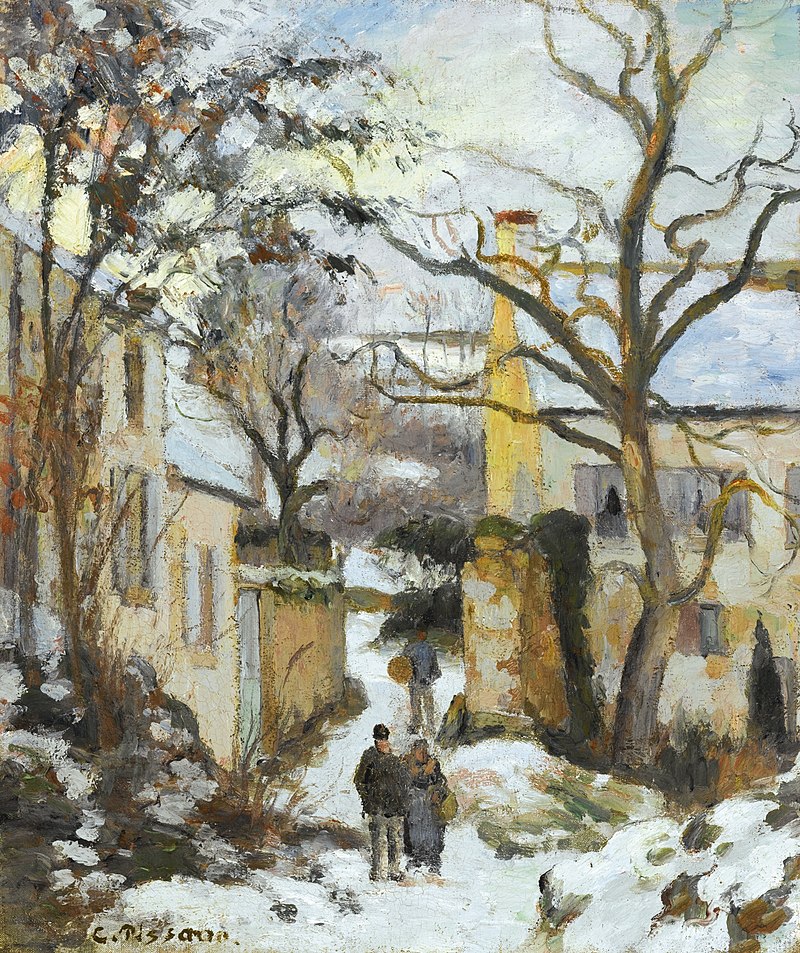 Camille_Pissarro_-_La_Maison_Rondest_sous_la_neige,_Pontoise_(PD_394).jpg
