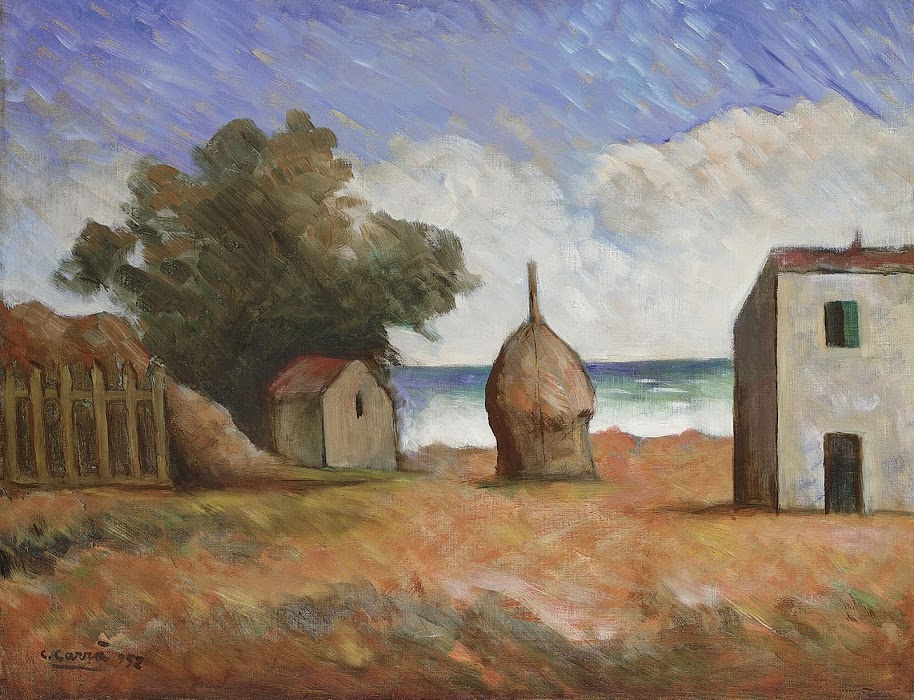 Carlo Carra - MARINA CON CASA COLONICA 1952.jpg