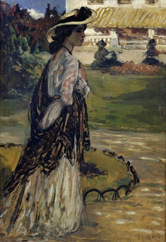 Charles Cottet - Woman in a Park.jpg