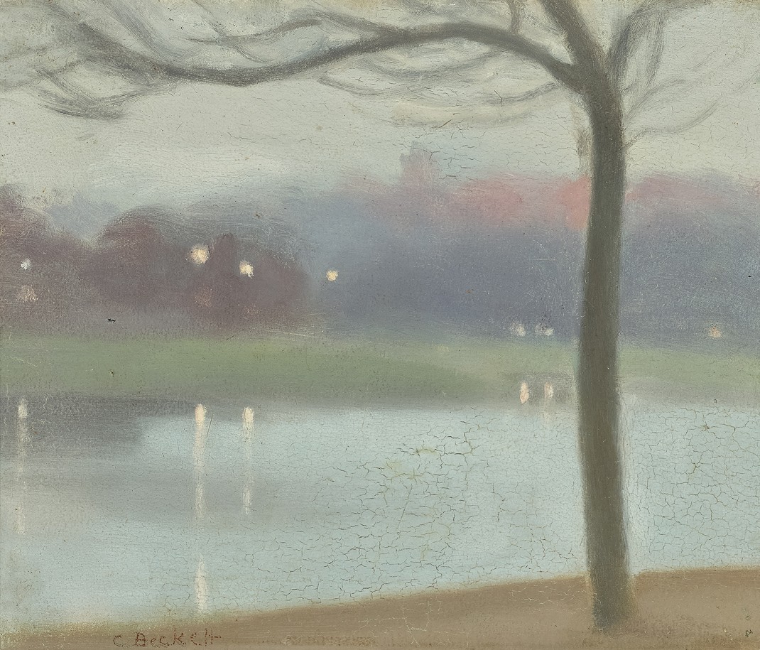 CLARICE BECKETT, VIEW ACROSS THE YARRA TOWARDS GOVERNMENT HOUSE, c.1931-18693.jpg