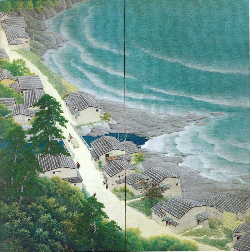 'Coastal_Landscape'_by_Kawase_Hasui,_1927,_two-panel_screen.jpg
