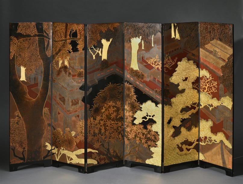 DANS-LE-STYLE-DE-PHAM-HAU-(1903-1995)-__BEAU-PARAVENT-A-SIX-FEUILLES-EN-BOIS-A&HELLIP-.jpg