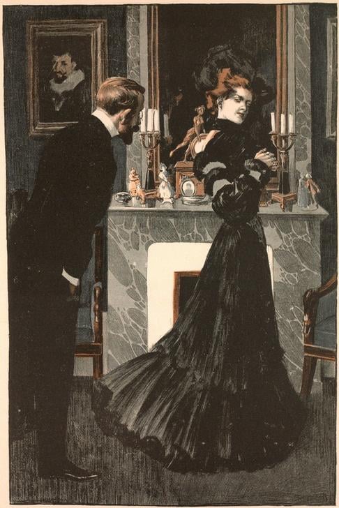 Ferdinand von Reznicek - Reznicek  Moderne Ehen  Galante Welt1904.jpg