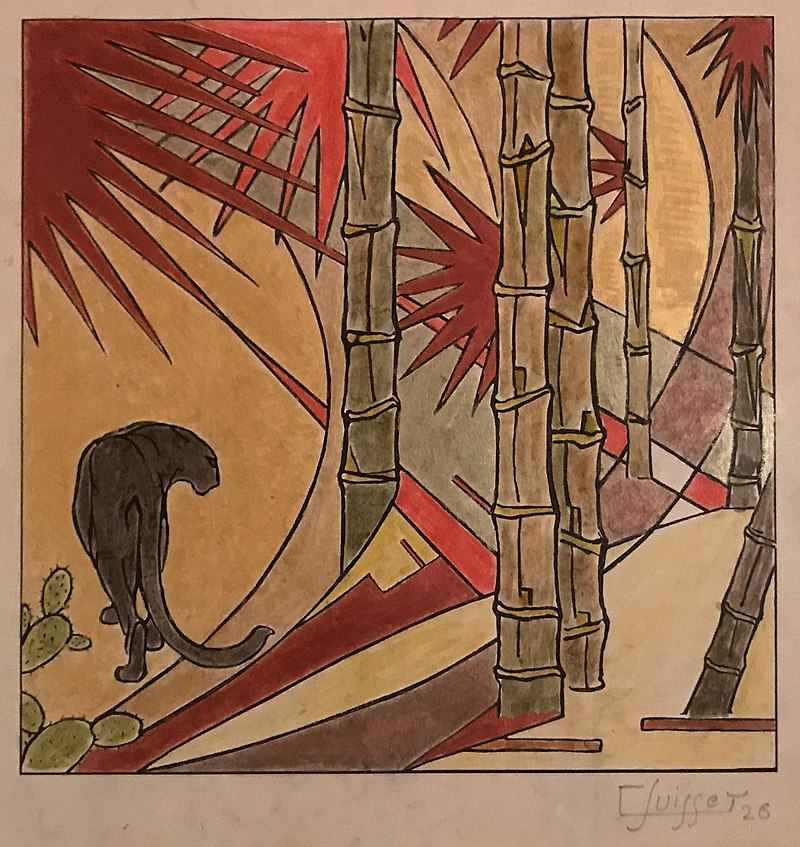 Gaston_Suisse._Panthère_noire_dans_les_bambous._1926.jpg