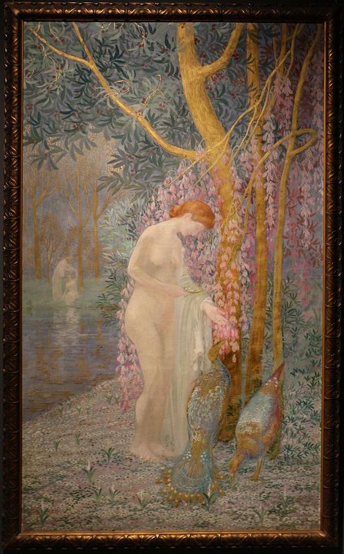 Henry_de_groux,_la_donna_coi_pavoаni,_1909.jpg