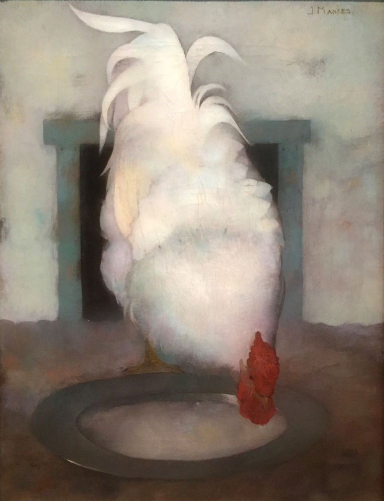 Jan_Mankes,_Haan_(Wyandotte)_met_tinnen_schotel.jpg
