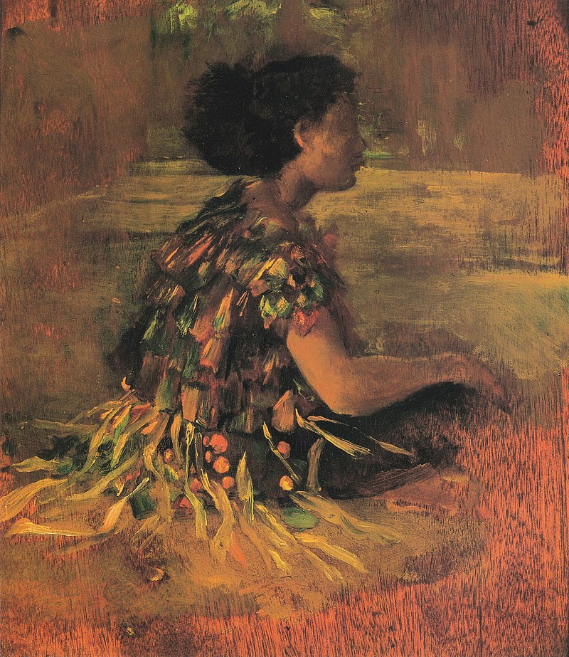 John_La_Farge_-_Girl_in_Grass_Dress_(Seated_Samoan_Girl)_(1890).jpg