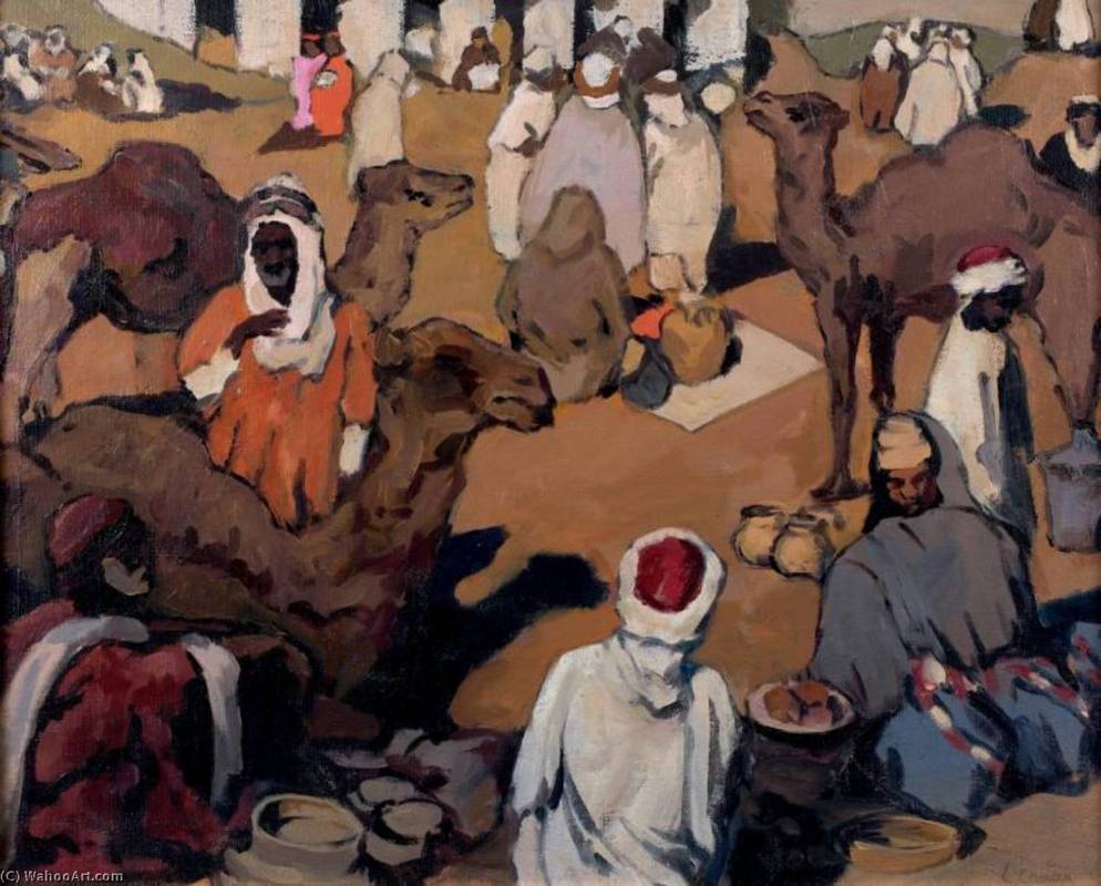 Leon-Cauvy-The-Market-Le-souk-г.jpg