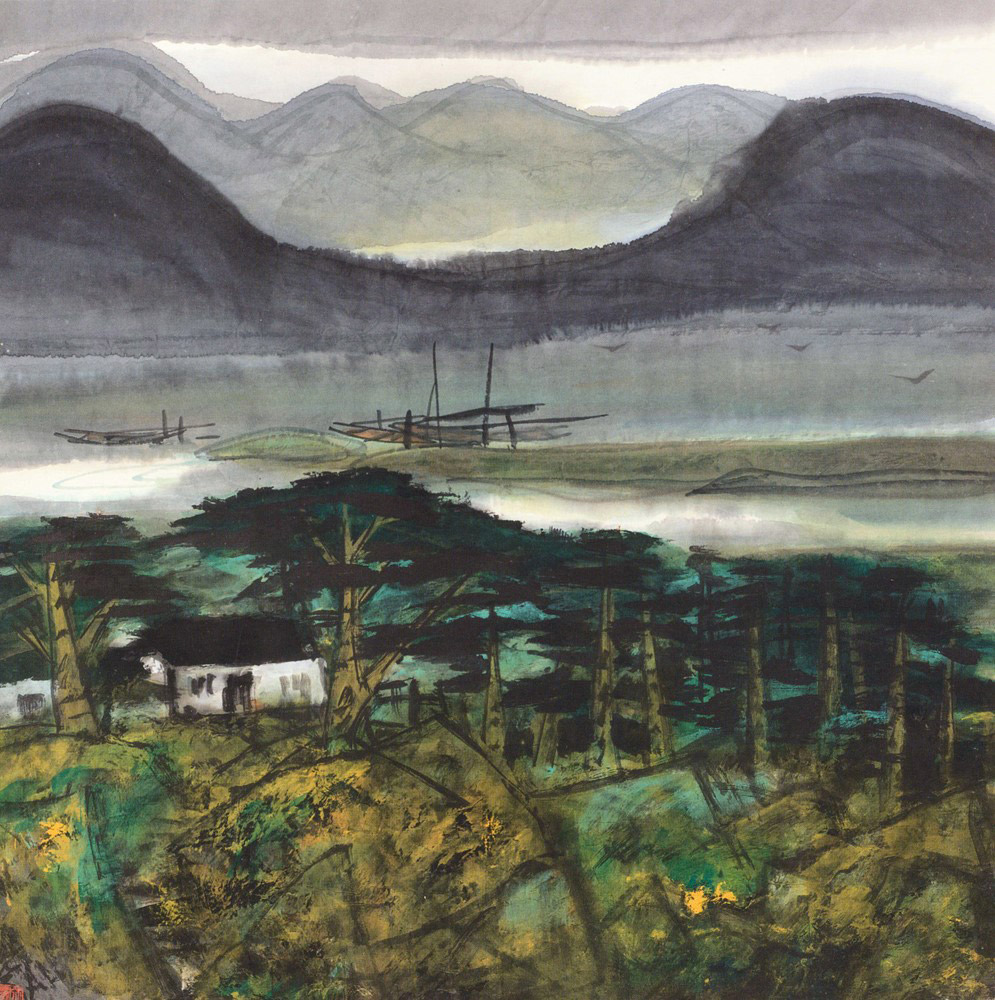 Lin-Fengmian-“Wind-Shakes-the-Pine-Forest”-colored-ink-on-paper-70-x-70-cm.jpg