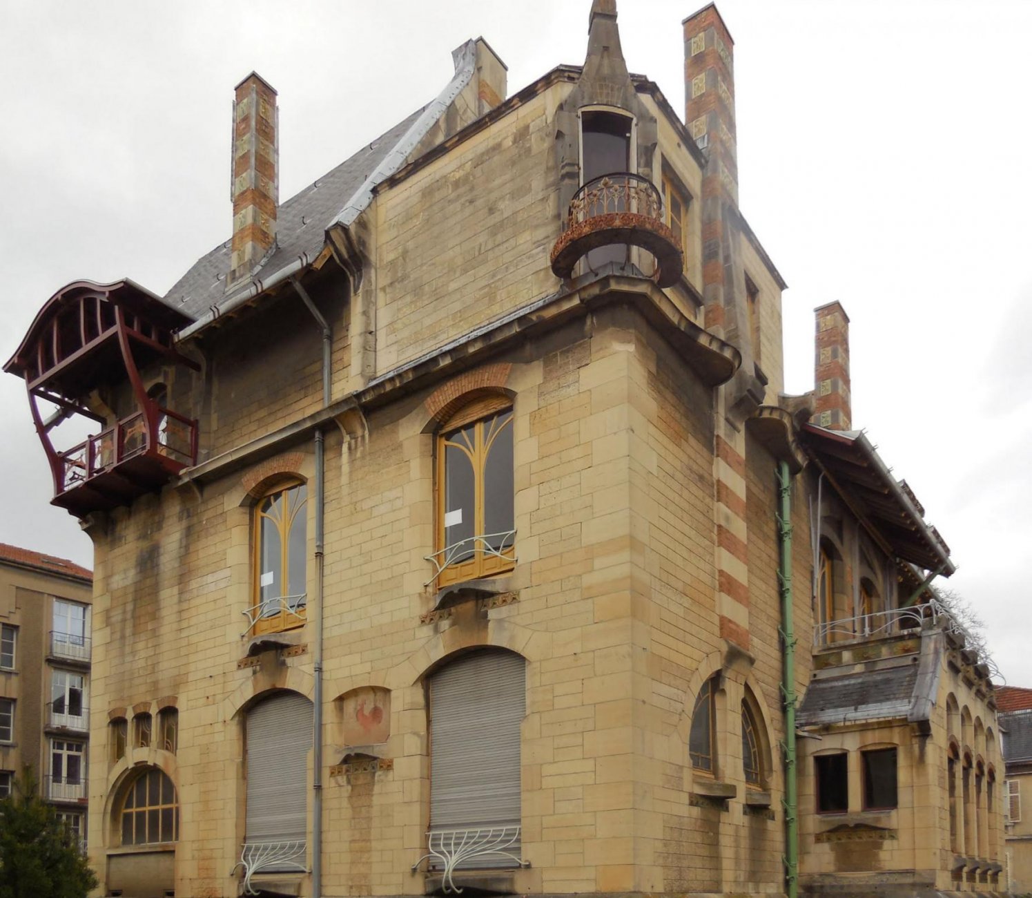 Majorelle (rue) 1, villa Majorelle  (Henri Sauvage 1901-02, verrières Jacques Gruber) (2).jpg