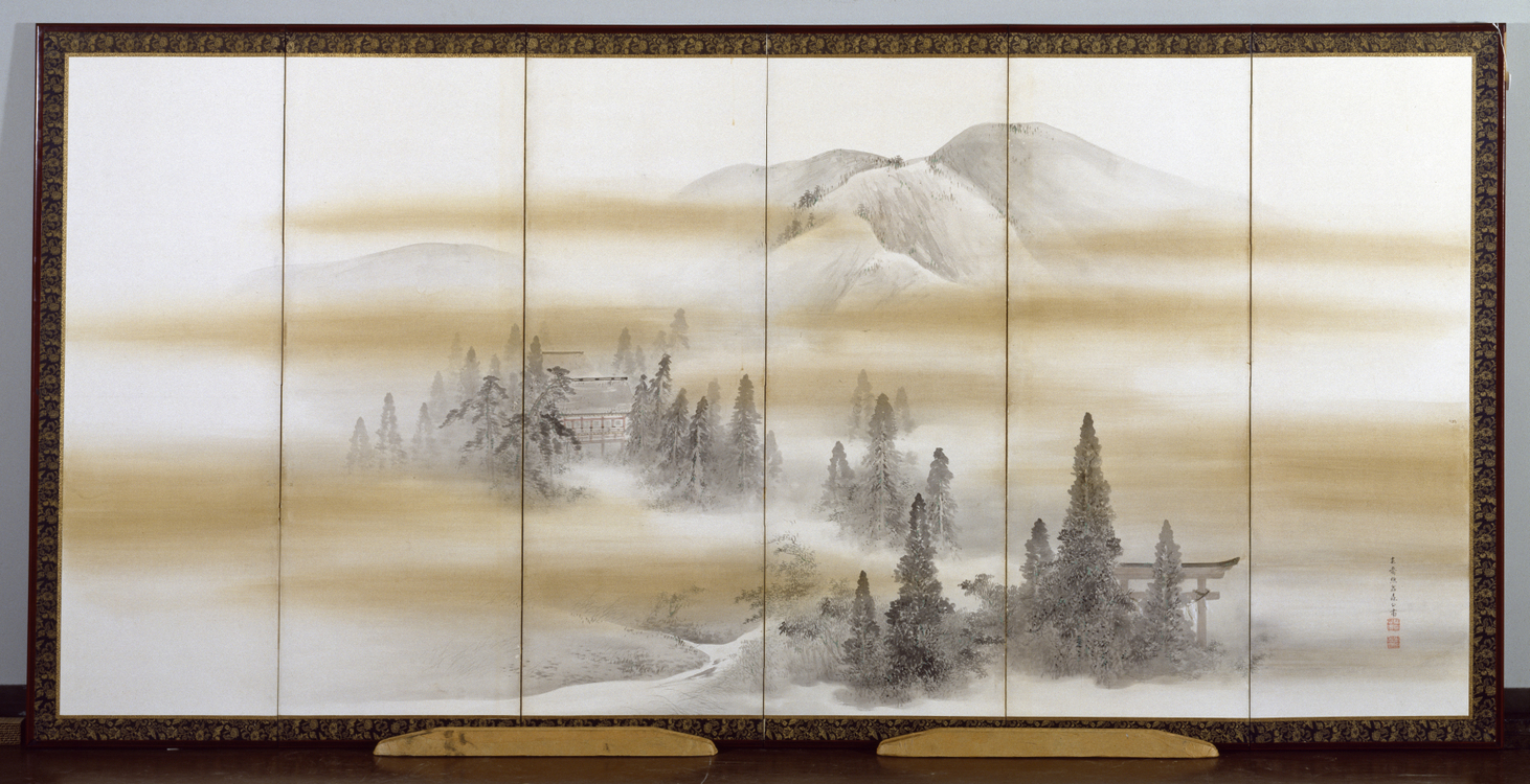Mori_Kansai_-_Kamigamo_Shrine_in_Sumаmer_-_Walters_35147.jpg