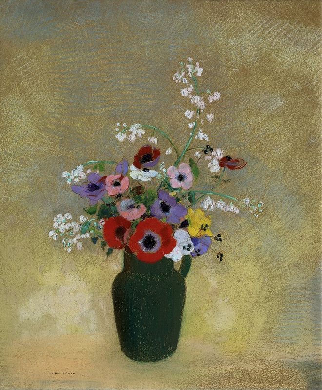 Odilon Redon - Large Green Vase with Mixed Flowers - (MeisterDrucke-20062).jpg