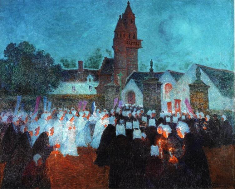 Puigaudeau,_Ferdinand_du_-_Procession_at_Nenvic.jpeg