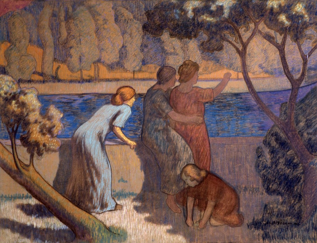 Rissanen, Juho, Hyvästijättö, 1913, pastelli, 124 x 160 cm..jpg