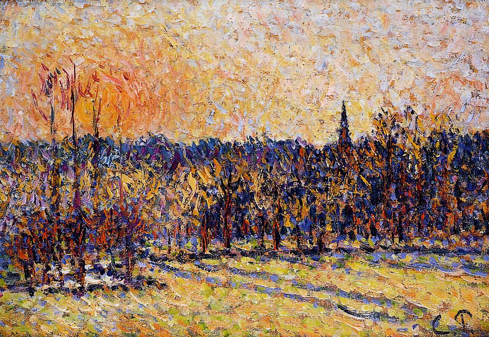 Sunset, Bazincourt Steeple, 1890.jpeg