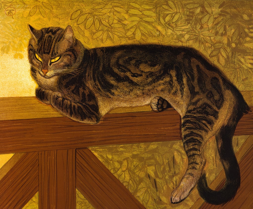 Theophile Alexandre Steinlen - Ete Chat sur une Balustrade 1909  - (MeisterDrucke-578774).jpg