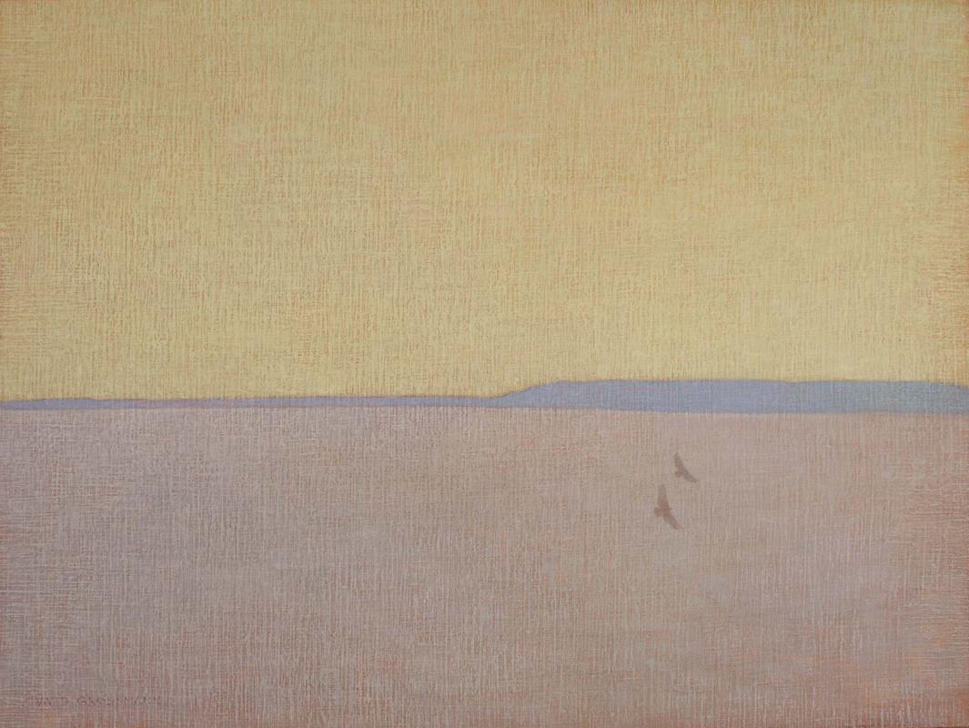 Two_Hawks_with_Yellow_Sky__18x24_inches__oil_on_lineрn_panel__small.jpg