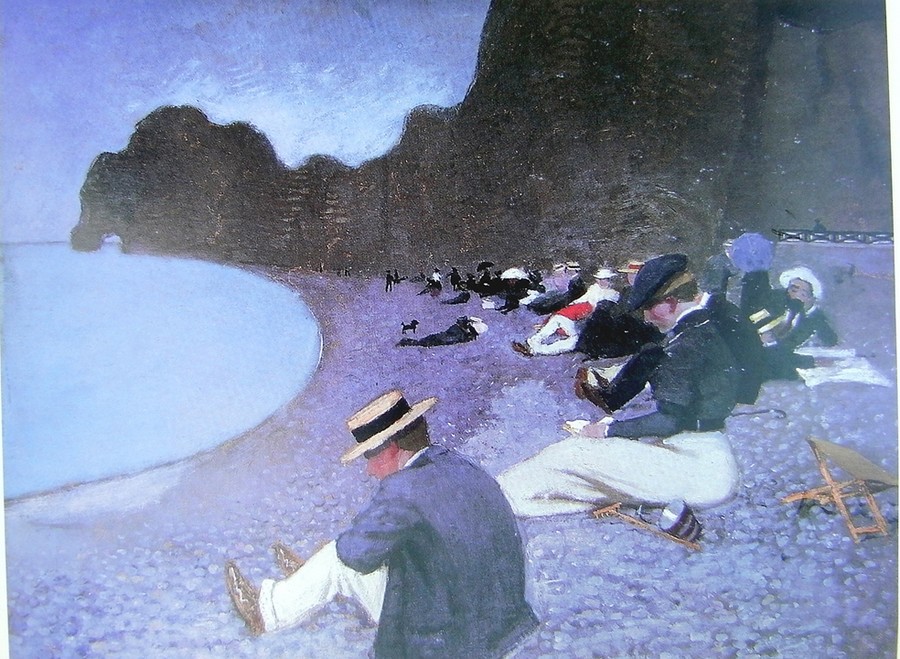 Vallotton_-_La_plage_d’Etretat,_1899,_huile_sur_carton.jpg