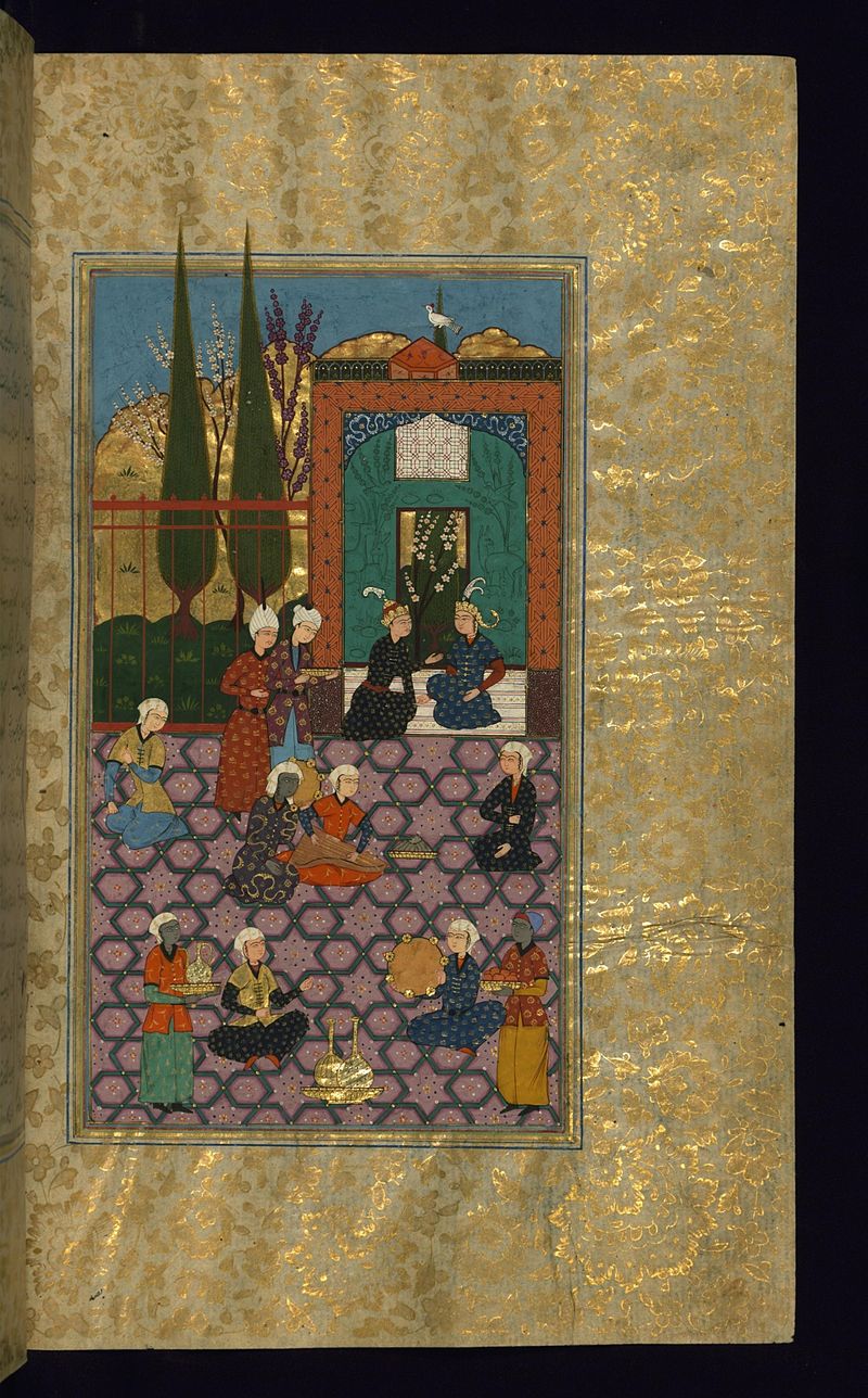 Yadkar_al-Katib_-_Shahpur_Visiting_Shirin_-_Walters_W60745B_-_Full_Page.jpg